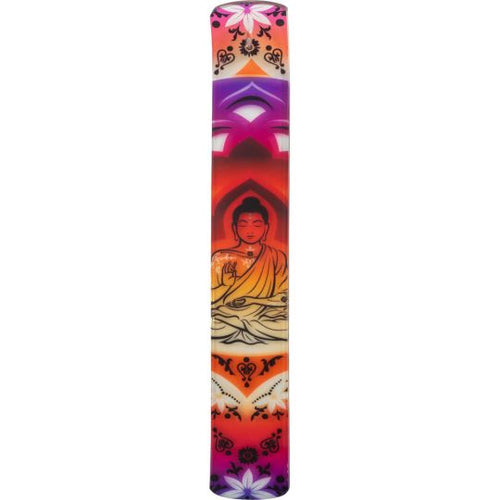 Glass Printed Buddha Incense Holder