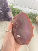 Load image into Gallery viewer, Pink Dyed Agate Slab