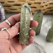 Load image into Gallery viewer, Prehnite with Epidote Tower
