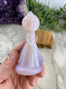 Pink Opalite Elsa Carving